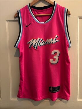 Nike NBA Dwyane Wade Miami #3 Jersey Neon